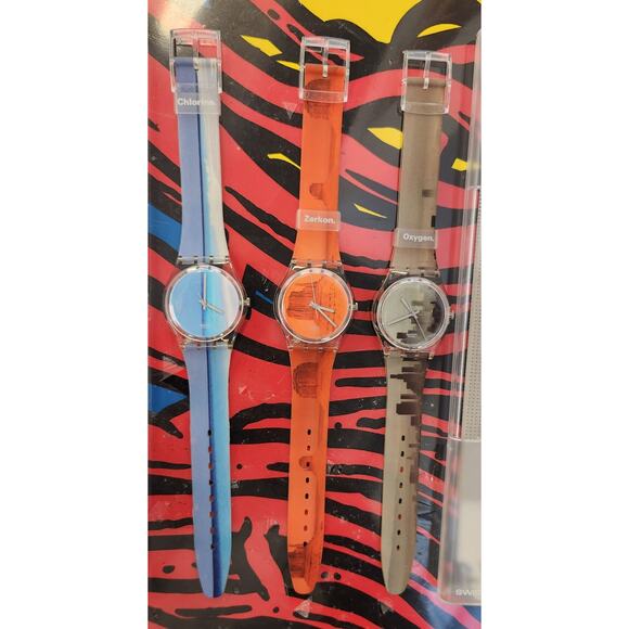 Swatch watch ELEMENTS SET USAPACK9 1997 Limited Packagings New Old Stock - Picture 3 of 7